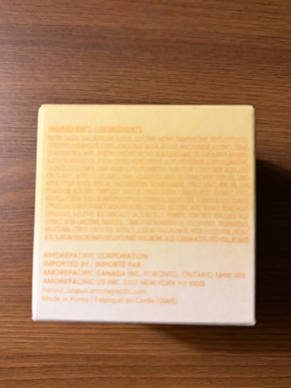 Hanyul Yuja Brightening Sleeping Mask - Yellow